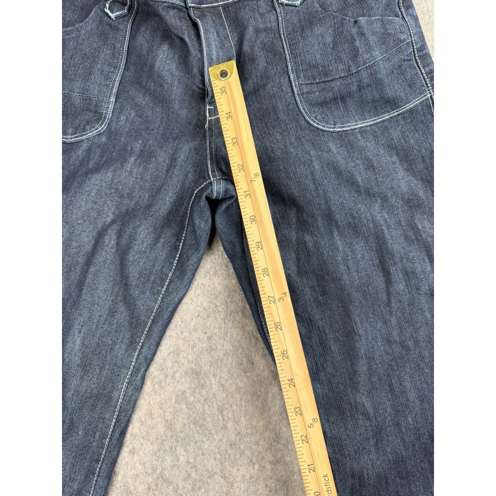 Z Cavaricci Wide Leg Jeans Womens Dark Wash Y2K Vintage Size 30 - Picture 5 of 9